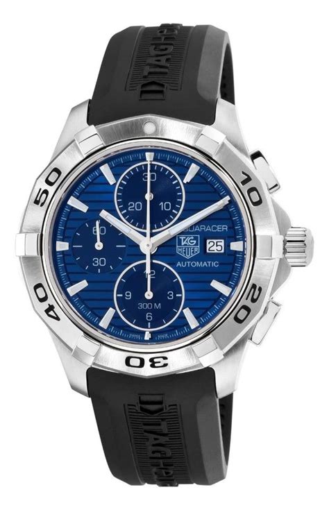 tag heuer blue face watch.